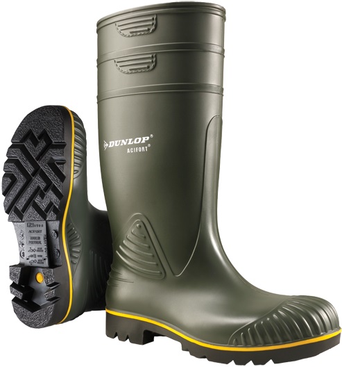 1909 Dunlop Acifort Heavy Duty B440631 Boots O4 FO SRA green