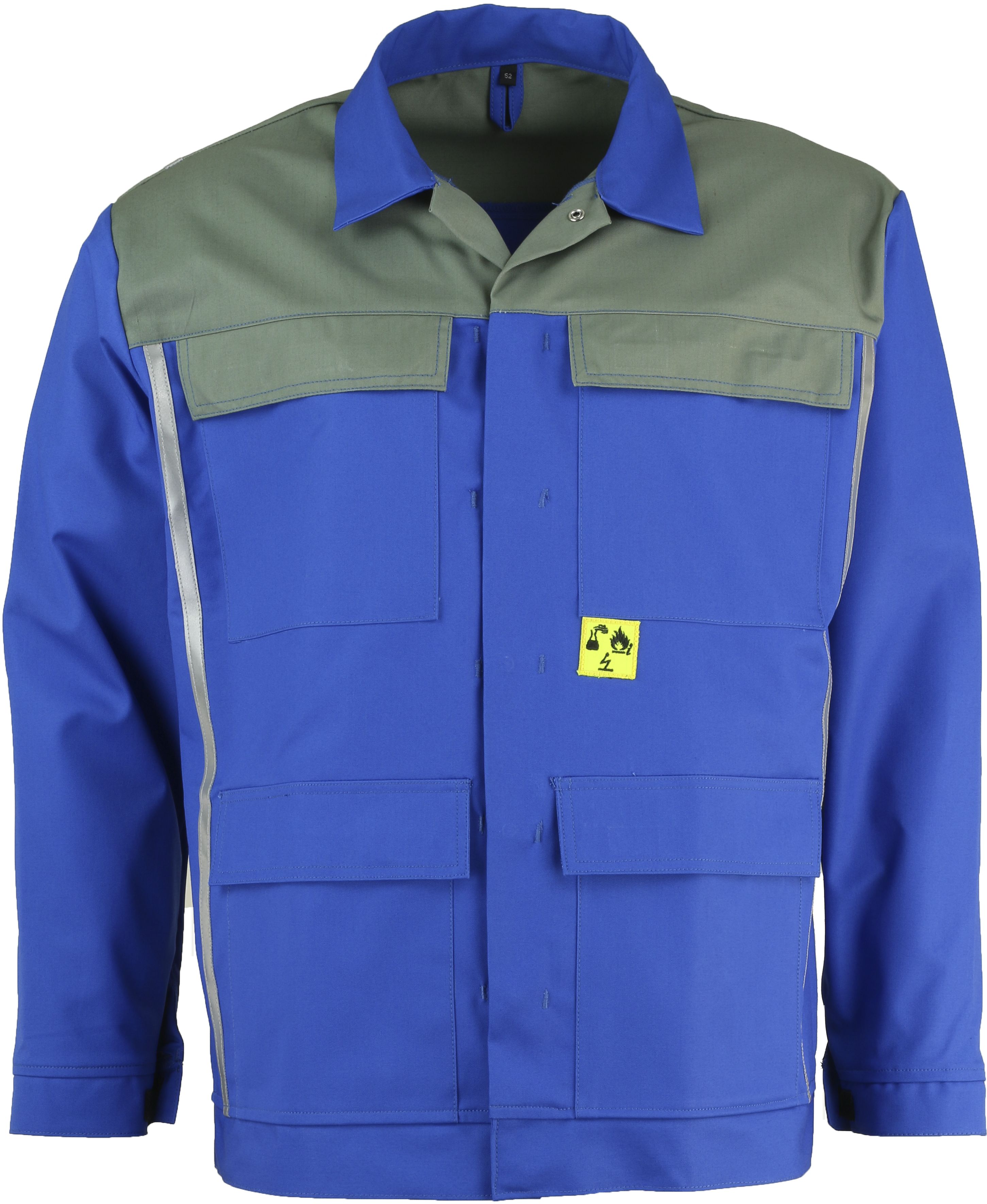 Asatex multinorm waist jacket blue-grey