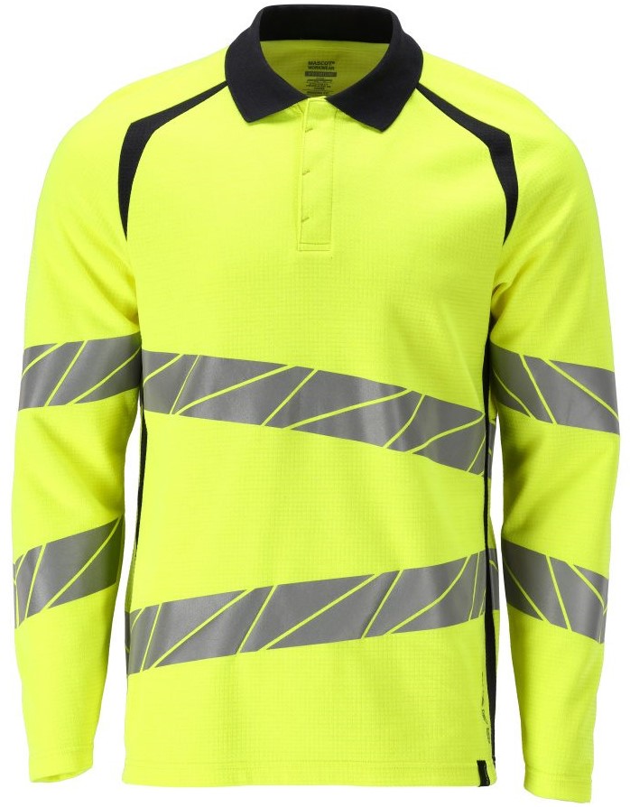 21383-327-17010_P01_1000pxWeb Mascot ACCELERATE MULTISAFE 21383-327 High visibility polo shirt long sleeve