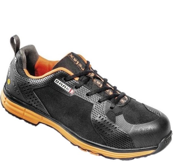 Baak 5004 Chuck low shoes S3 SRC ESD black-orange