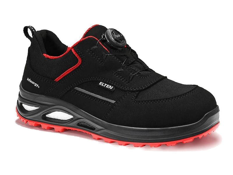 Elten Hannah XXTL BOA 742561 Damen Halbschuhe black-red Low ESD S3