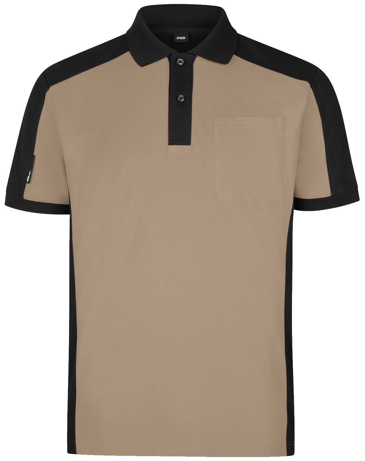 FHB 91490 KONRAD Poloshirt zweifarbig für Arbeit und Freizeit