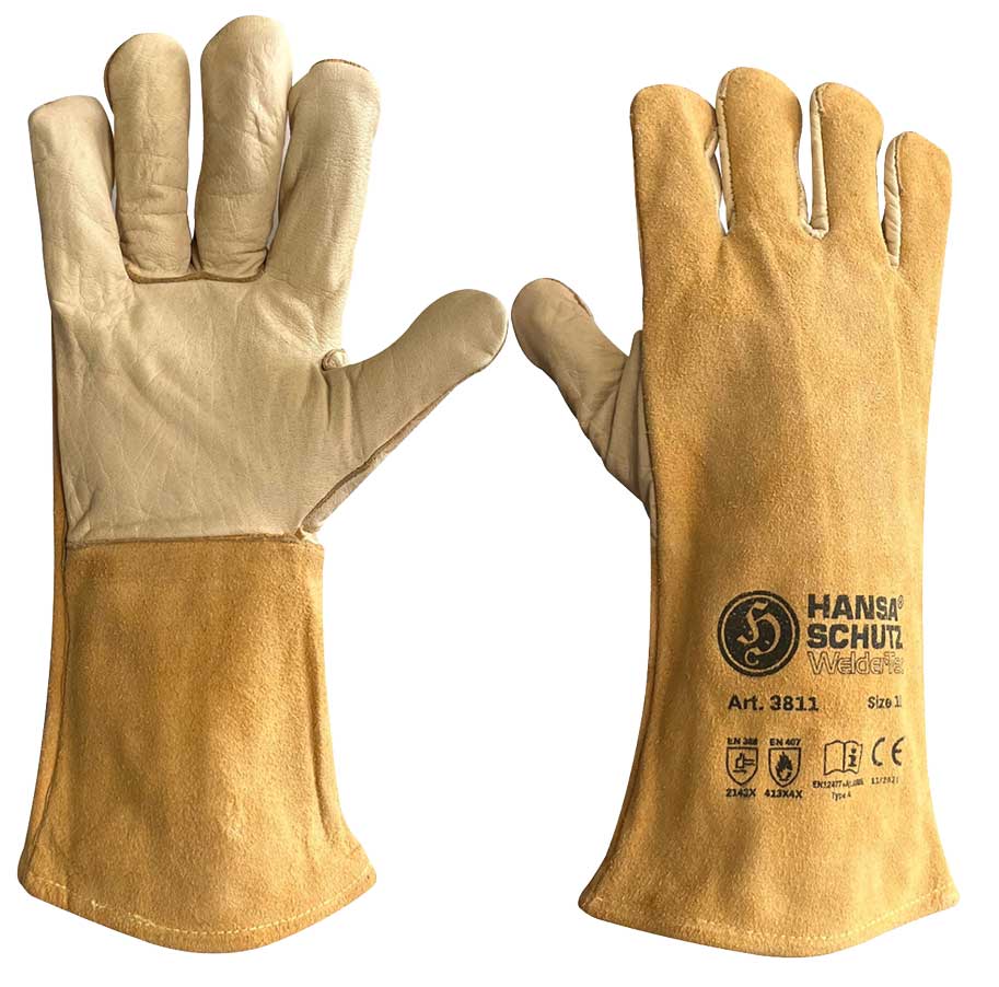 3811XnVieFSOzVE5M HansaTec 3811 MIG/MAG welding glove Premium