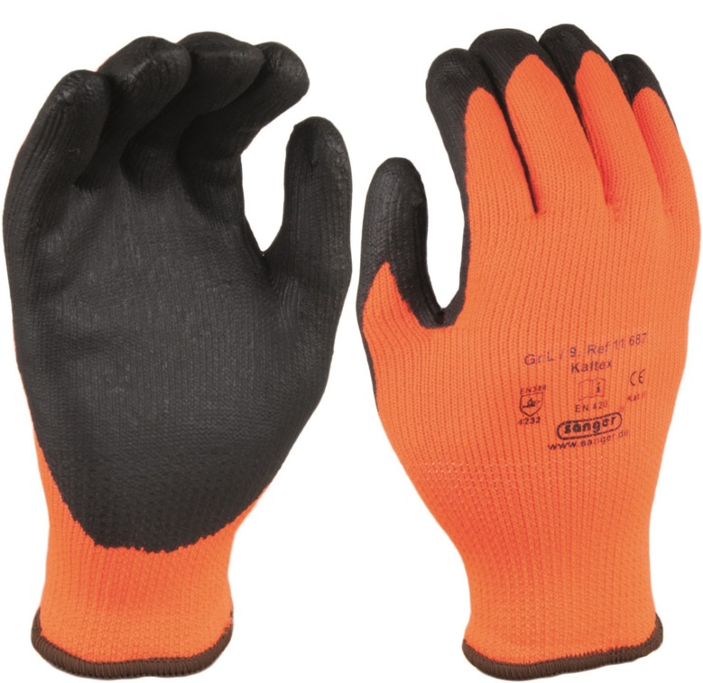 Acrylic cold protection gloves Kaltex with liquid-proof nitrile coating