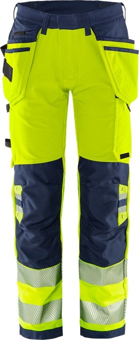 fr17FTTL36AwKKTt Fristads 134188 High Vis Green Craftsman High Visibility Stretch Pants 2644 GSTP