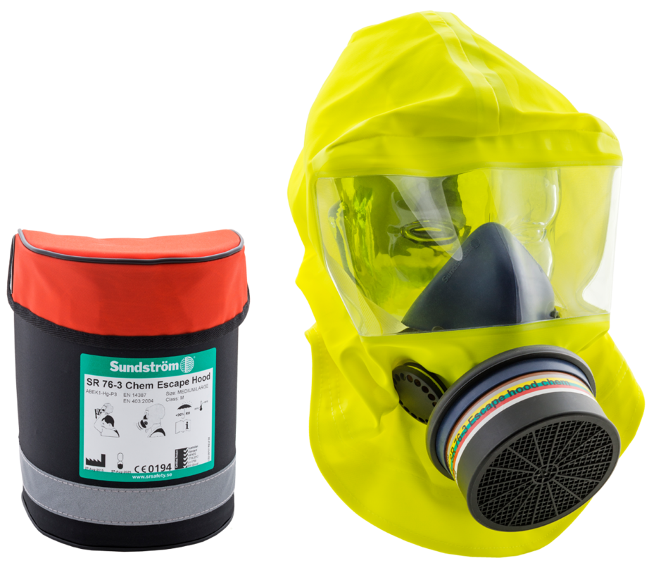 H15-0612_001 Sundström escape hood H15-0412 SR 76-3 ABEK1-HG-P3 S/M mobile