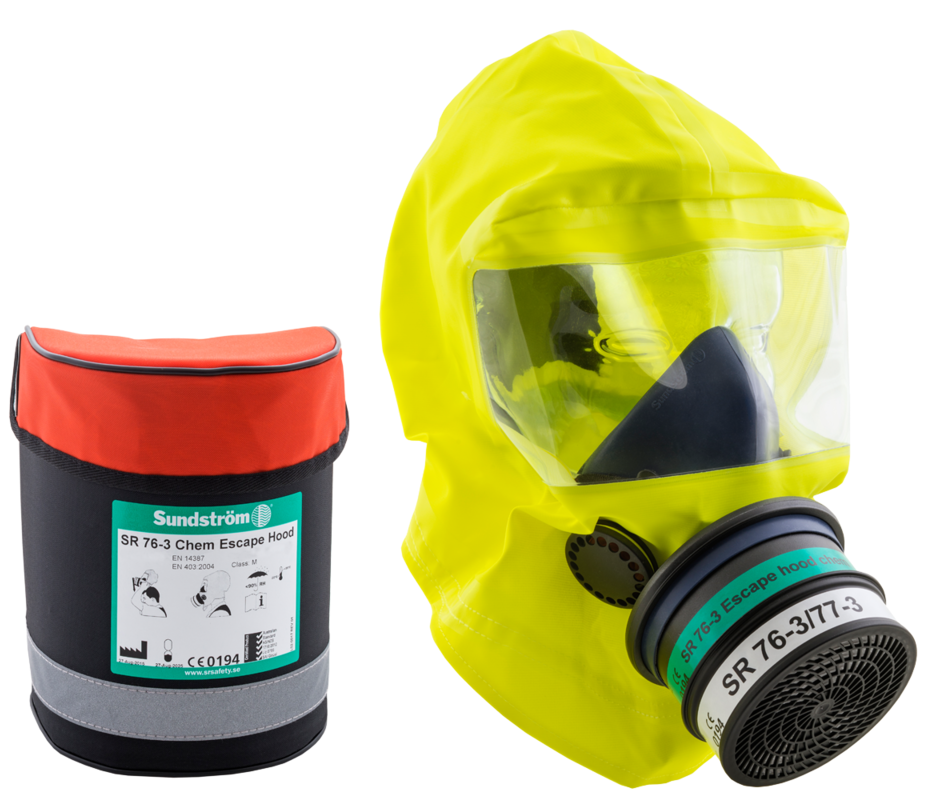 H15-1412_001 Sundström escape hood H15-1212 SR 76-3 K2-P3 S/M mobile