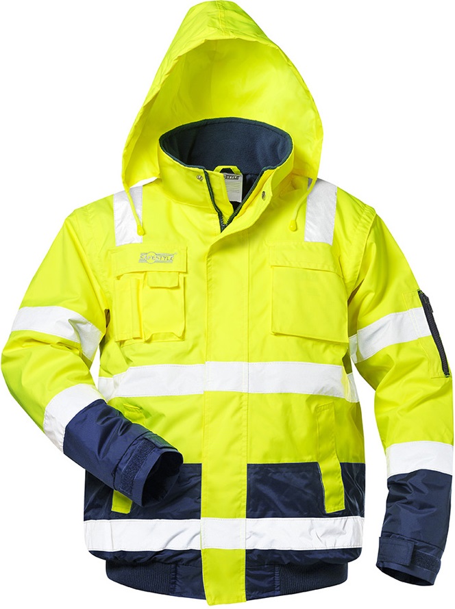 Safestyle Axel 23544 Warnschutzjacke leuchtgelb-marine