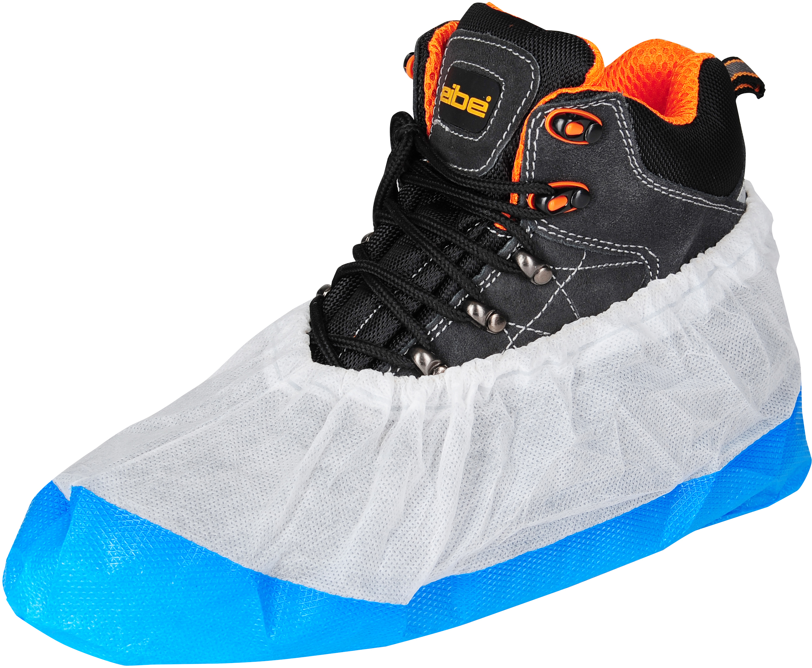 pp-pe_1 Asatex PP-PE overshoes white-blue CPE outsole low version