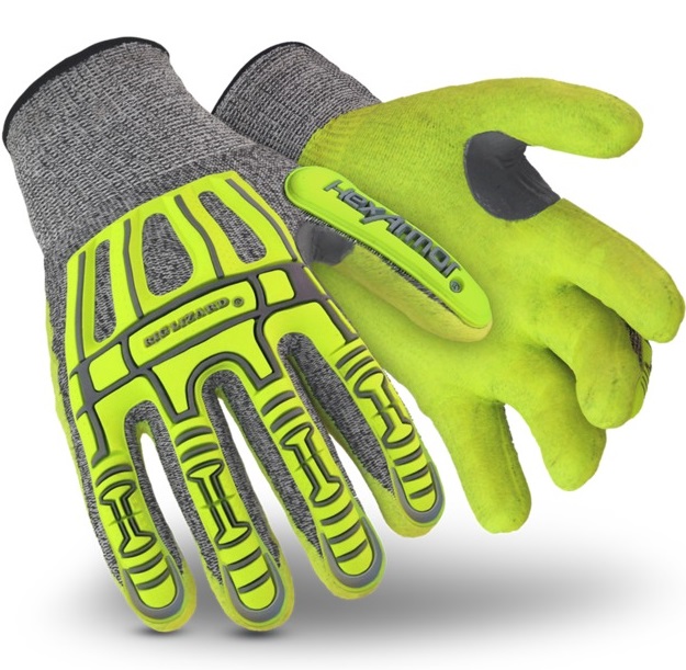 HexArmor Rig Lizard Thin Lizzie 2090X impact cut protection gloves Level E