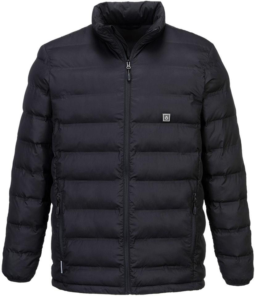 S547BKR Portwest S547 Ultrasonic Heated Tunnel Jacket Black