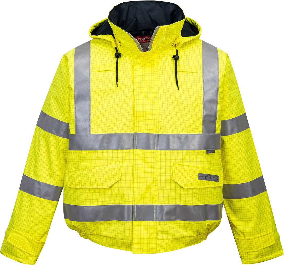S773YER Portwest Bizflame Rain S773 Multinorm warning pilot jacket