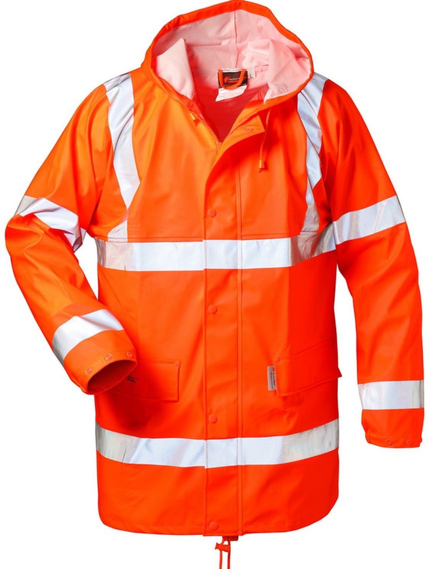 Norway Finn 2341 Warnschutz-Regenjacke leuchtorange