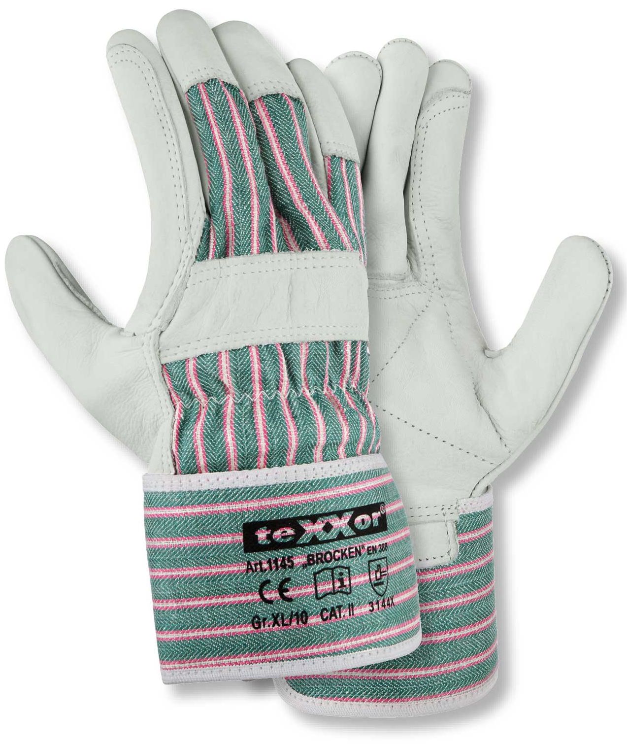 texxor 1145 Brocken cowhide full leather gloves