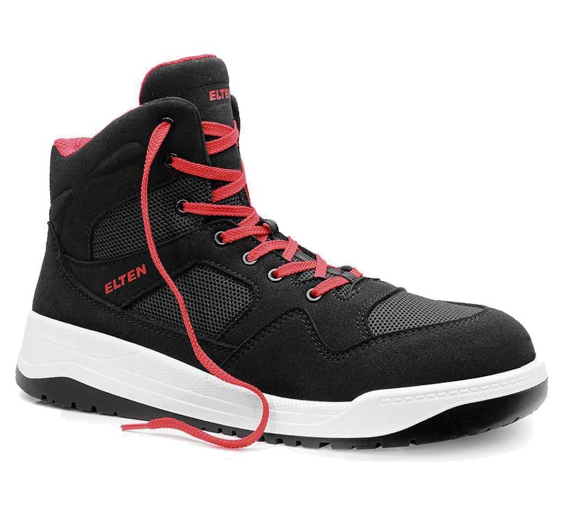 Elten Lakers black Mid 764451 Schnürstiefel ESD S1P schwarz