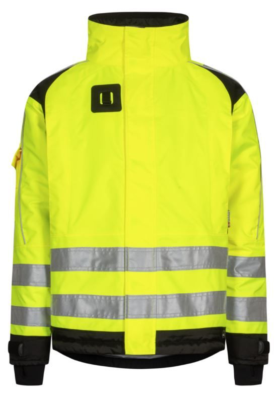 99944 Lyngsøe 99944 atmungsaktive Warnschutz-Regenjacke leuchtgelb-schwarz
