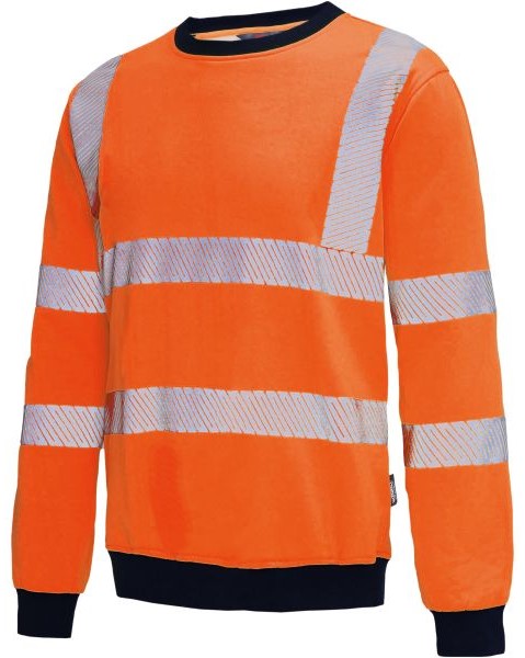 Vizwell VW12BO high-visibility sweatshirt