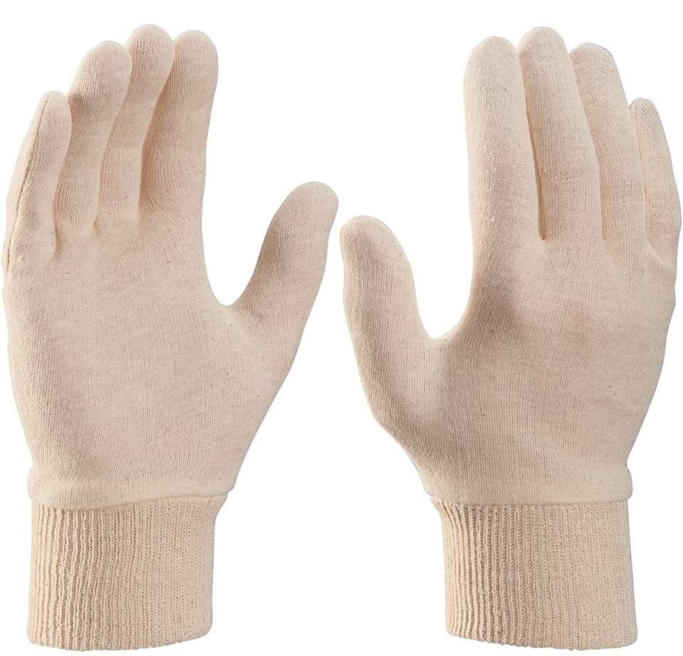 HansaTec 609 Cotton protective gloves with cuffs
