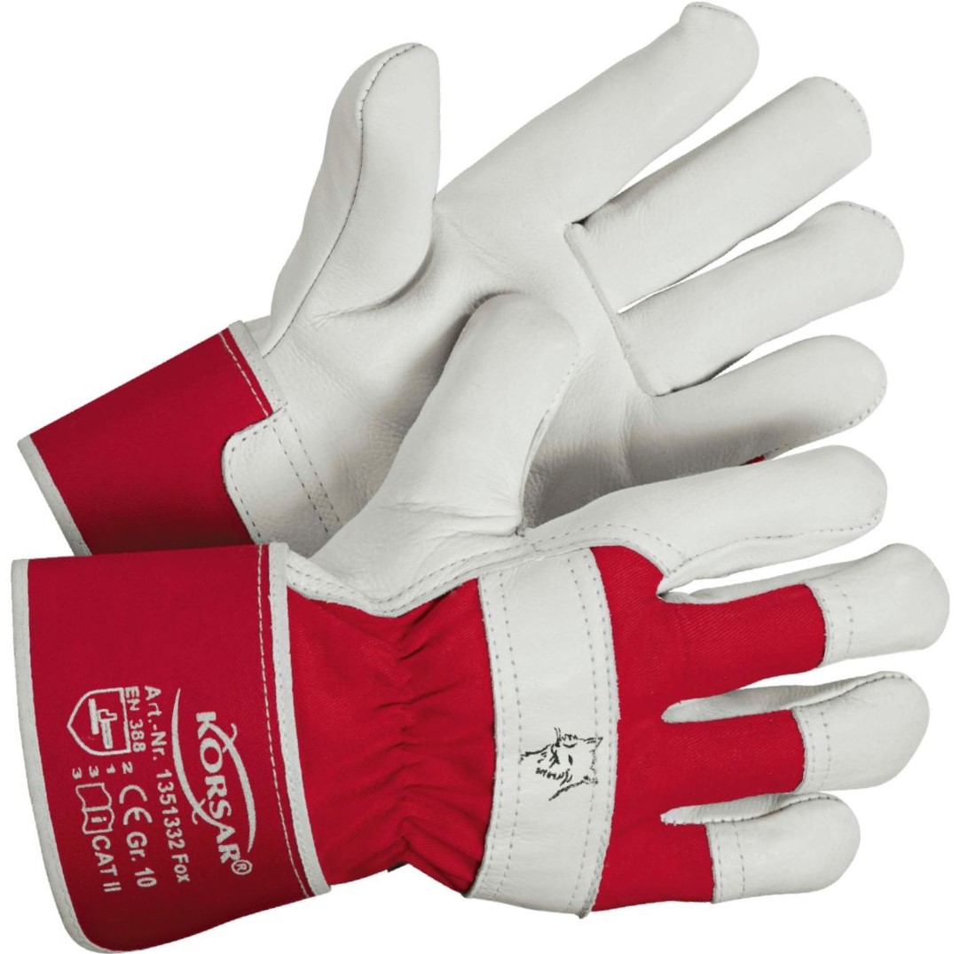 Korsar Fox Rindsnarbenleder-Schutzhandschuhe