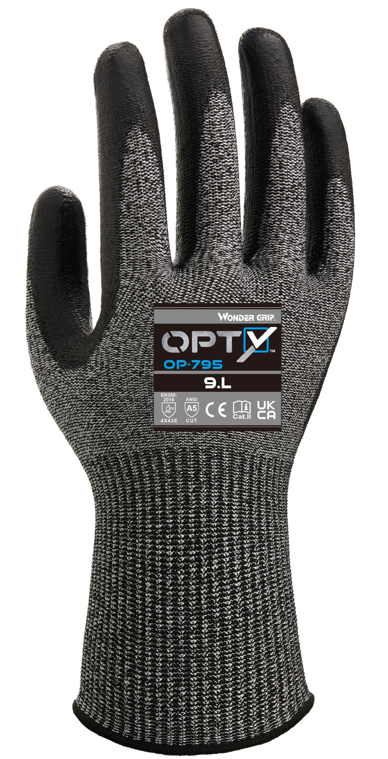 Wonder Grip OP-795 Opty PU-Schnittschutzhandschuhe Level E