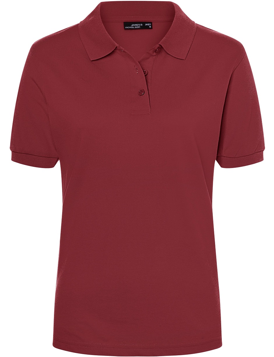 JN071_wine James & Nicholson JN071 Ladies Classic Polo-Shirt in 35 Colors