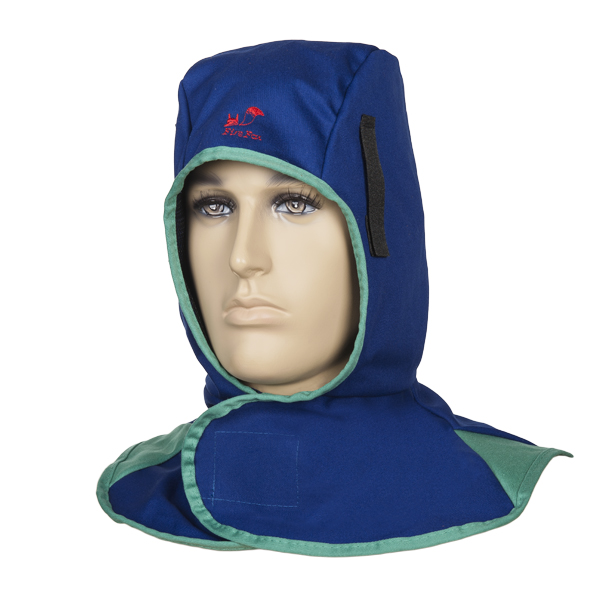 Weldas Fire Fox 23-6680XL welding hoods, flame retardant blue