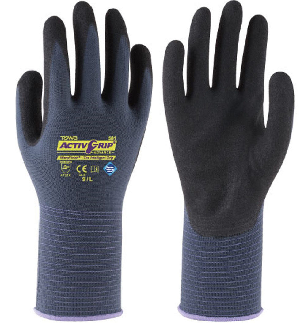 AG-Advance_581-1 Towa ActivGrip Advance protective gloves with nitrile coating