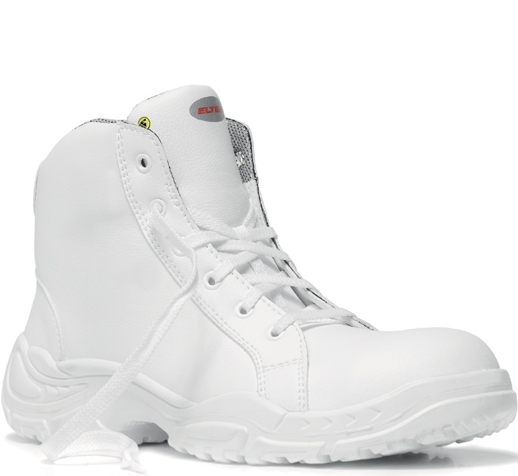 76016 Elten White Loop Mid 76016 laced boot ESD S2 white