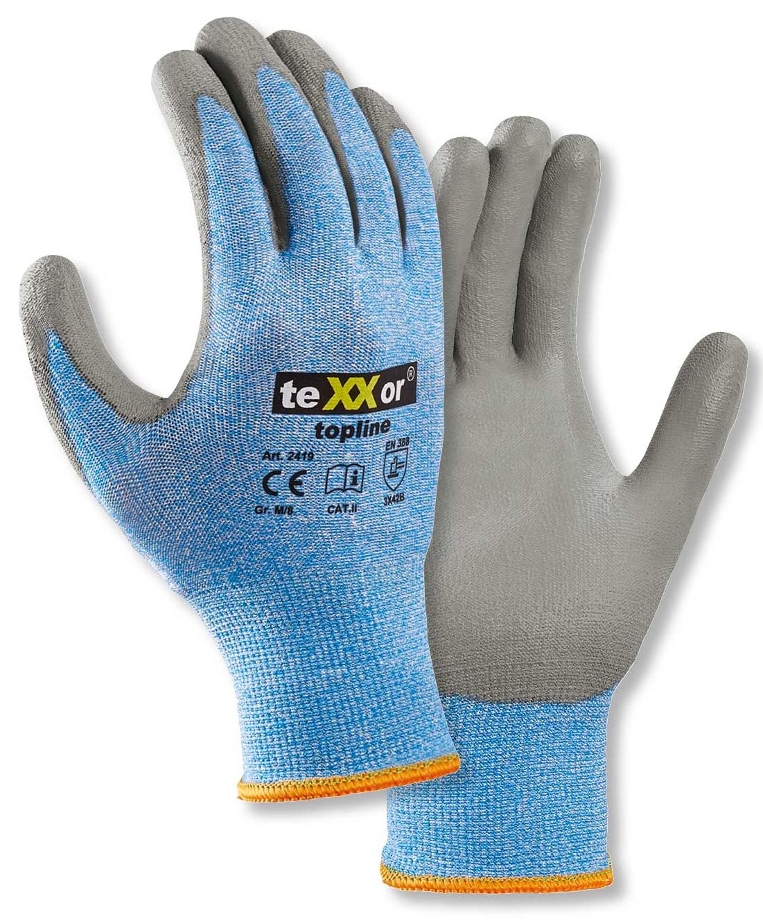 texxor 2419 topline PU-Schnittschutzhandschuhe Level B