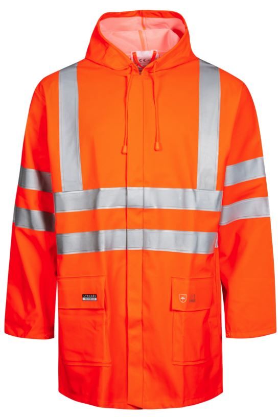 Lyngsøe LR9055 Warnschutz-Regenjacke PU/PVC