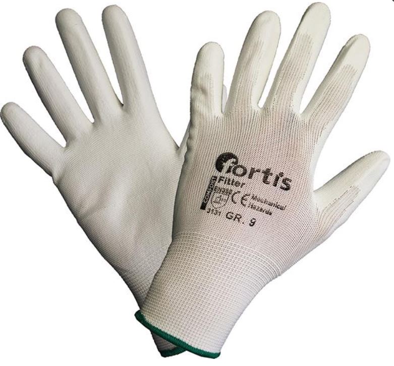 fitterwei Fortis Comfort Fitter fine knitted gloves white