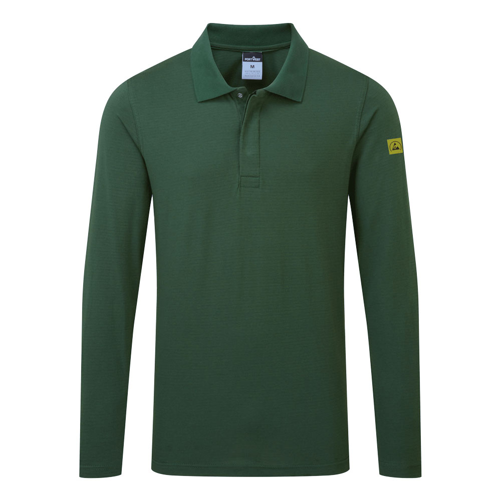 Portwest AS23 antistatisches ESD-Poloshirt langarm