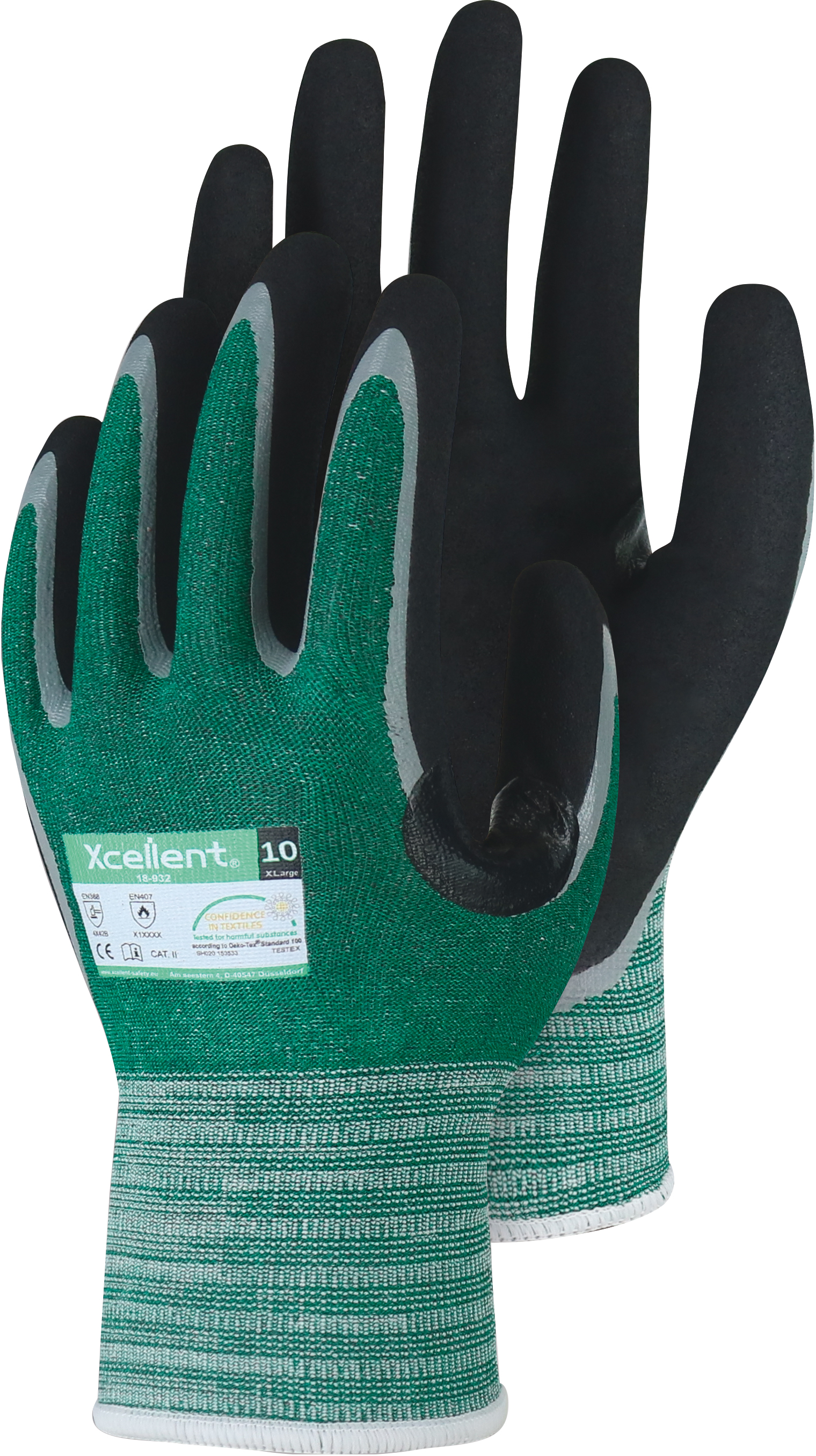 XC18932 Triuso Xcellent XC18932 Nitrile Cut Protection Gloves Level B