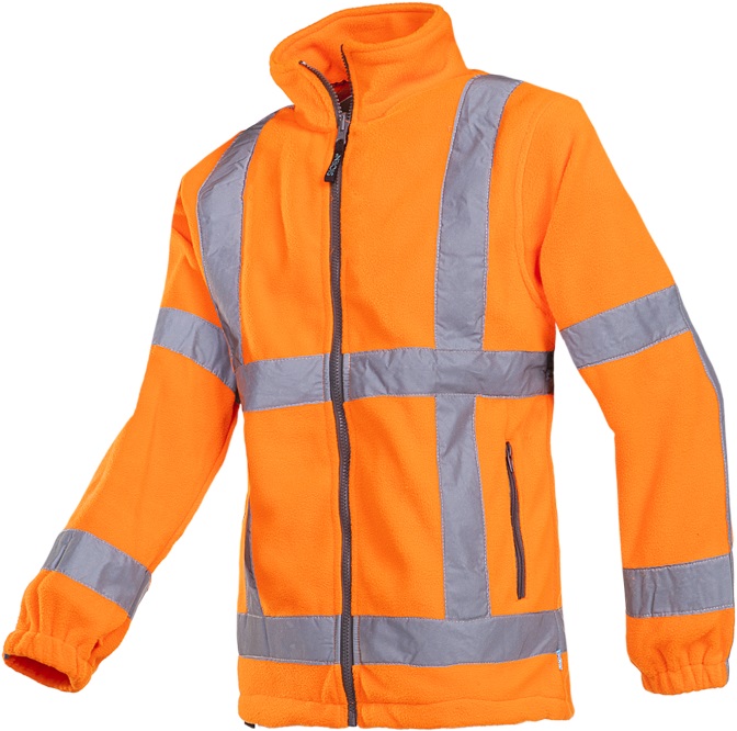 353A_FC1_A2_TX2_SIL Sioen Berkel 353AA2TX2 warning protection fleece jacket (RWS)
