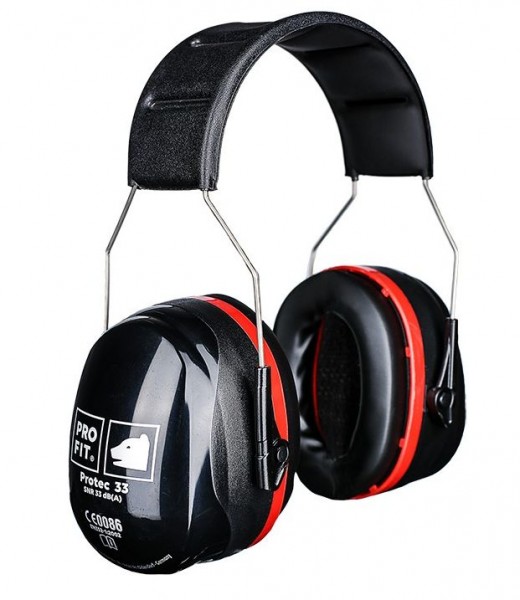 Pro-Fit 187 Protect 33 Gehörschutzkapsel schwarz SNR-33 db (A)
