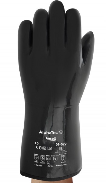 Ansell AlphaTec 09-022 Neopren-Chemikalienschutzhandschuhe