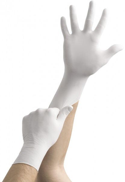 Weiß Größe 6.5-7 Ansell VersaTouch 92-205 Nitril Handschuhe 100 Handschuhe pro Spender Chemikalien- und Flüssigkeitsschutz 