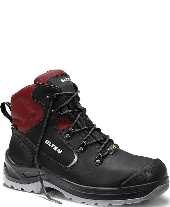 | Arbeitsschutz | Elten Schuhe | 746131 Mid GTX - CAS-Technik ESD Fußschutz black-red ESD & CI S3 LENA Sicherheitsschuhe Industriebedarf
