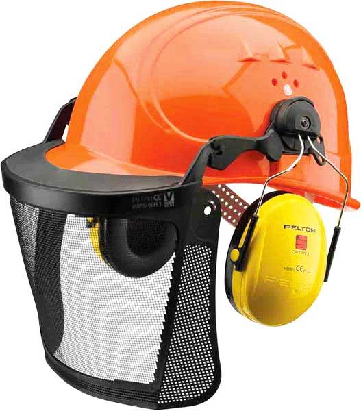 | | Industriebedarf Kopfschutz VOSS Arbeitsschutz Forsthelm CAS-Technik - & | Bauhelme INAP-Master-4-F-Kombi