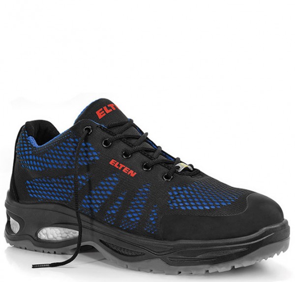 & | S1 Schuhe Halbschuhe Logan 729425 Industriebedarf Elten CAS-Technik Arbeitsschutz blue - | Low ESD Fußschutz schwarz/blau | ESD
