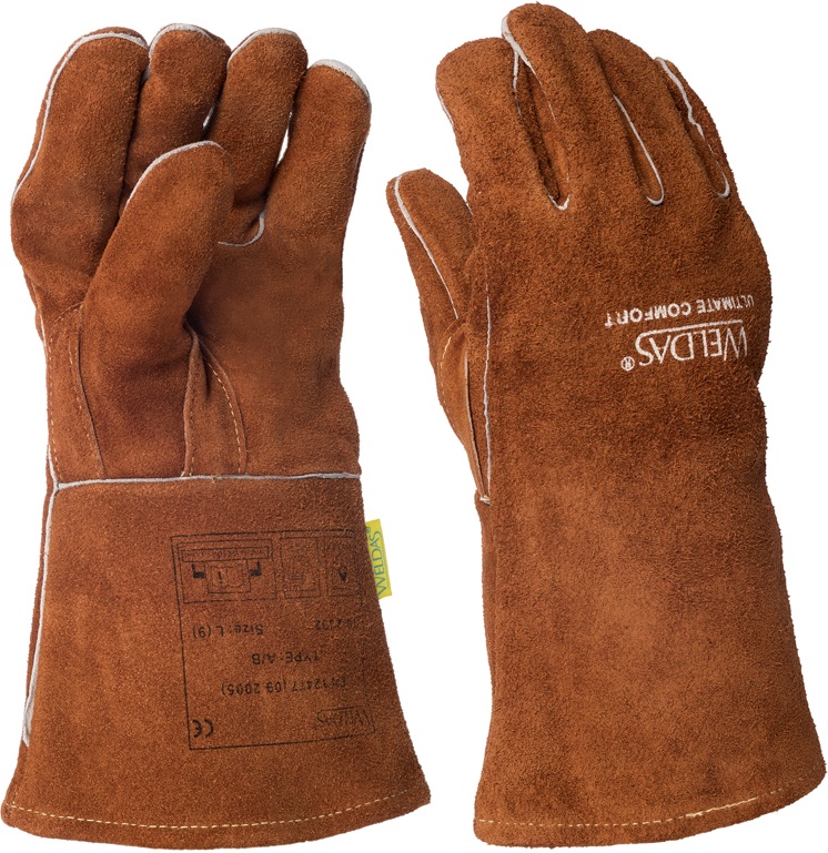 & - | Rindspaltleder Industriebedarf Handschutz Schweißerhandschuhe aus CAS-Technik | 10-2392 Weldas Arbeitsschutz