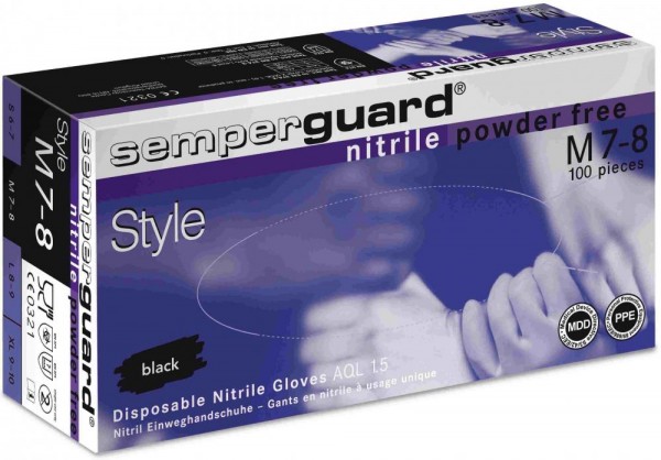 Semperguard 0448 Nitrile Style Einweghandschuhe schwarz