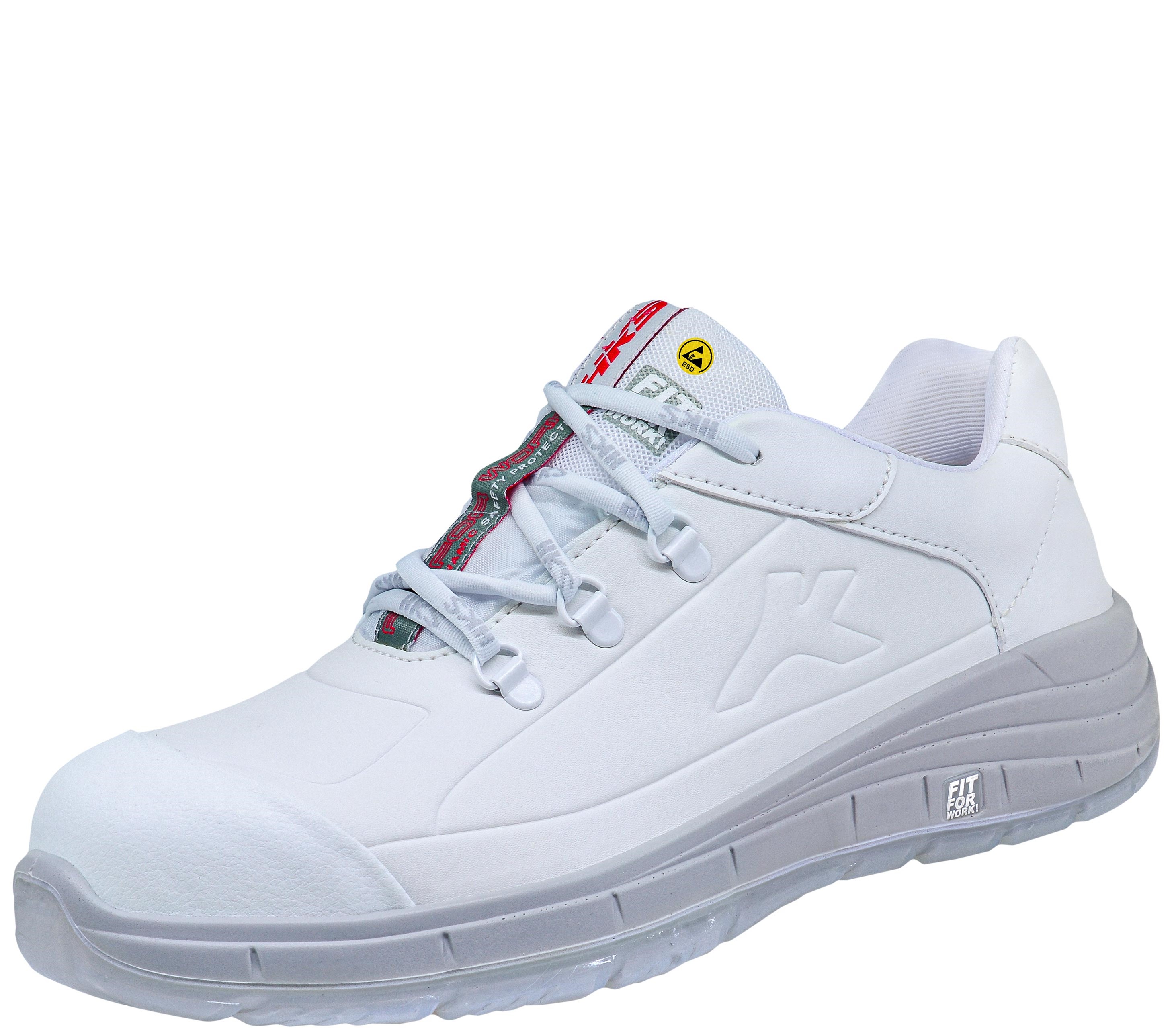 White & Damen-Halbschuhe K-Run HKS weiß SRC Arbeitsschutz V CAS-Technik Schuhe Fußschutz ESD Free | Damen 3 | - | Industriebedarf S2