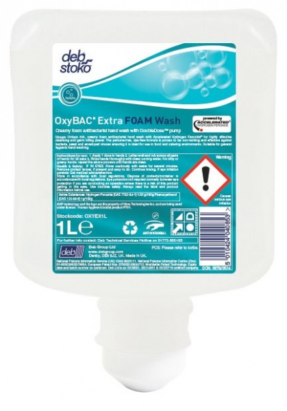 Deb Stoko OxyBac Extra Foam Wash 1000 ml Kartusche