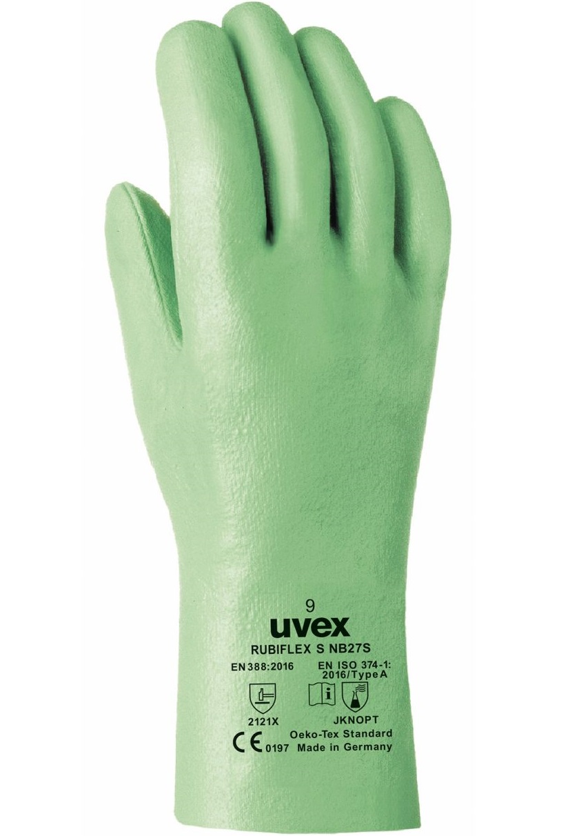 Uvex Rubiflex S XG35B Chemikalienhandschuhe Schutzhandschuhe 