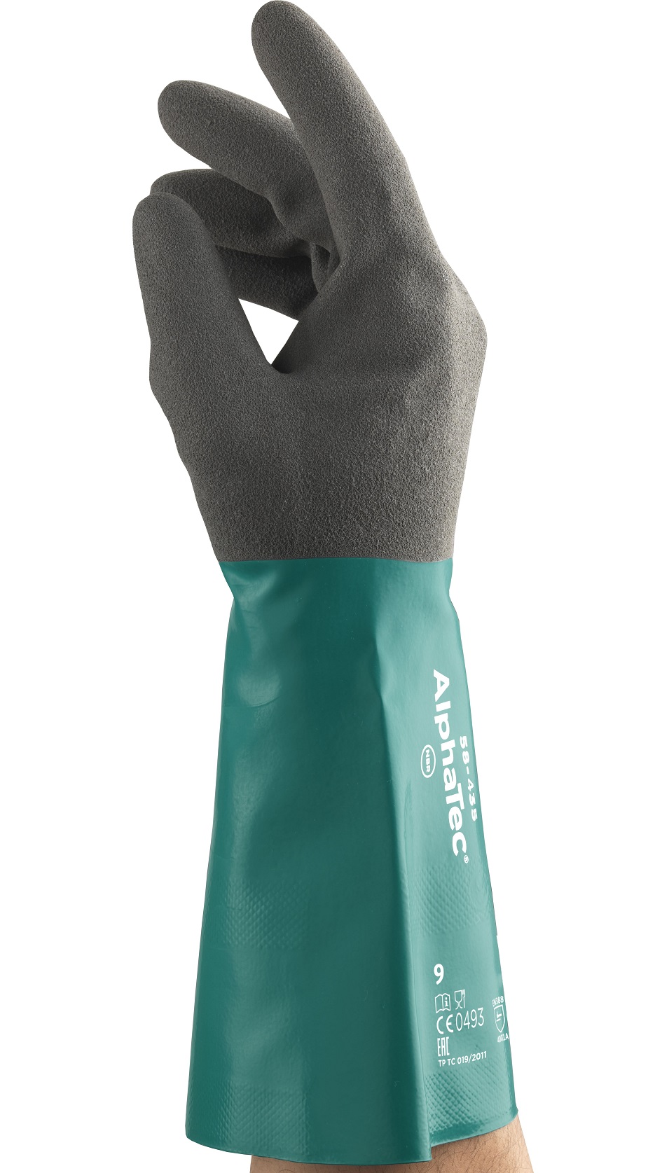 12 Paar Ansell Grip Technology Größe 7/S Hochleistungsfähige Nitrilmischung Ansell Alphatec 58-435 Chemikalien-Arbeitshandschuhe Gute Fingerbeweglichkeit und Tastsensibilität 