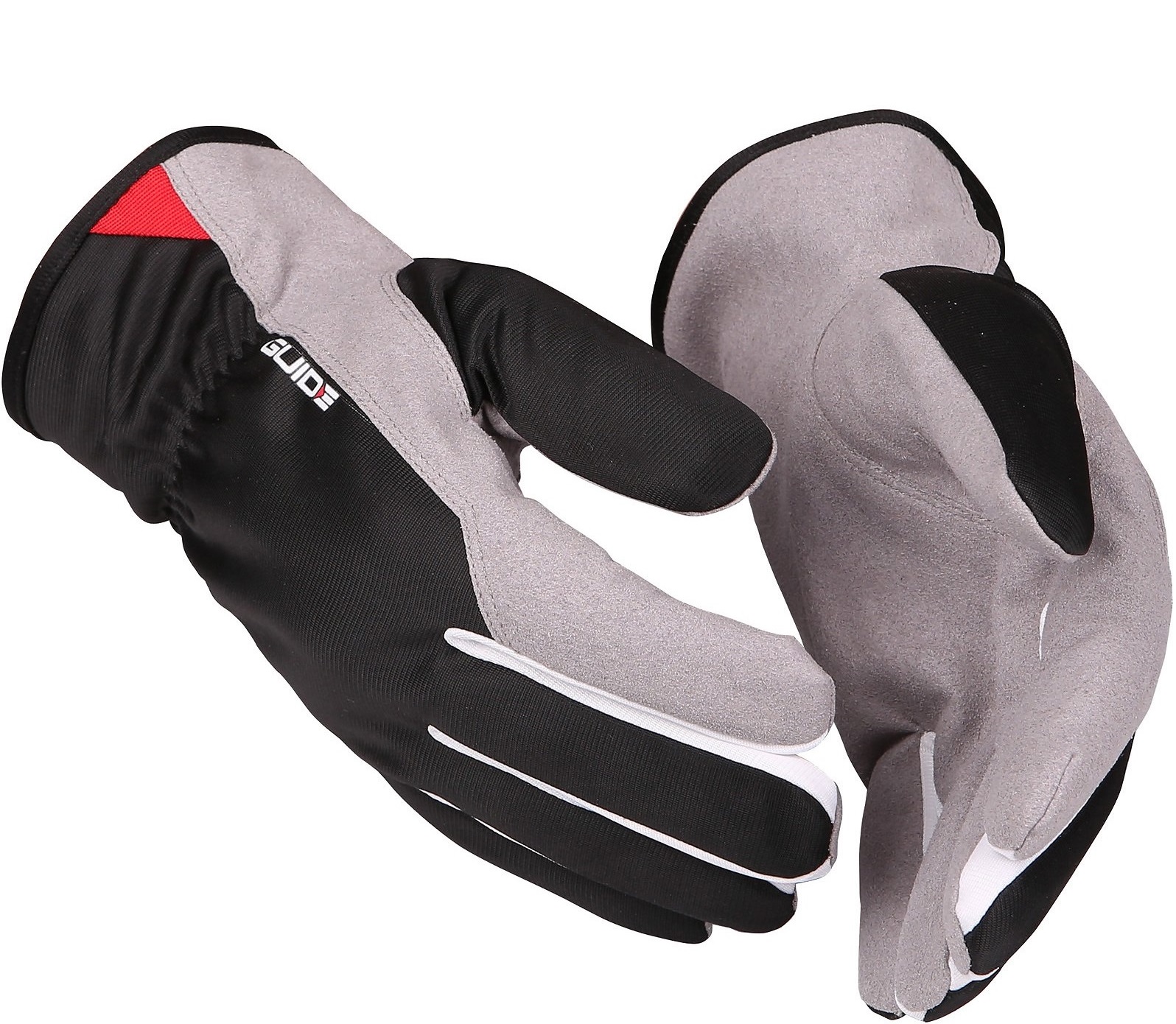 und Nässeschutz-Handschuhe aus Ziegennarbenleder mit Handsch 3 x Guide 49 Kälte